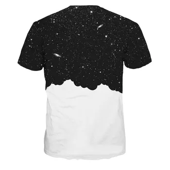 E-BAIHUI blagovne Znamke 2020 nove modne majice Prostor 3D print majica s kratkimi rokavi Moški T-majice Športna oblačila poletne Majice mens vrhovi tees Zamotek