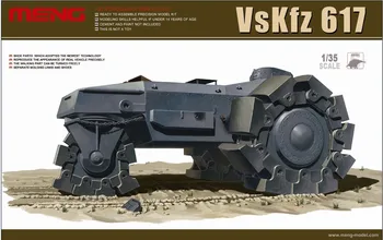 Meng SS-001 1/35 VsKfz 617 Minenraumer Oklepnih Minolovec Zaslon Otroke, Igrače, Plastične montažna Gradnja Model Komplet