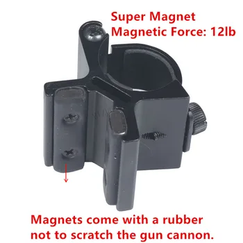 MIZUGIWA Mount Magnet Močan Dvojno Magnetno X Svetilke Svetilke Nosilec Obseg Pištolo Sodih Gori Taktično z Original Škatlo