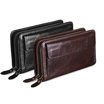 MISFITS moških sklopka torbica pravega usnja blagovne znamke oblikovalec letnik dolgo denarnice za kartico sim moški veliki torbi mobilni telefon sklopka vrečko