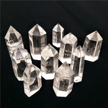 10 kosov velikih naravnih jasno quartz crystal točk zdravljenje kristalno stolp Pregleden Reiki feng shui vrh kakovosti