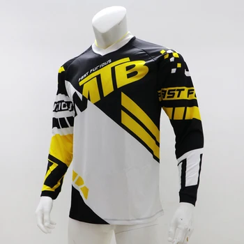 2020 Moških Dolg Rokav MTB Downhill Jersey Motocycle Majica za Motokros, Enduro Gorsko Kolo DH Oblačila BMX Vrh Obrabe