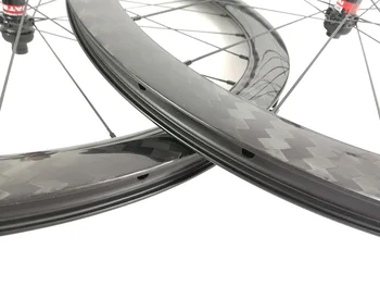 Super Lahka Cesti disk zavore 42 mm tubeless ogljikovih kolesa 42mm x 25 mm Center Lock disk vozlišč, offset kolesa, kolesne dvojice Asimetrične