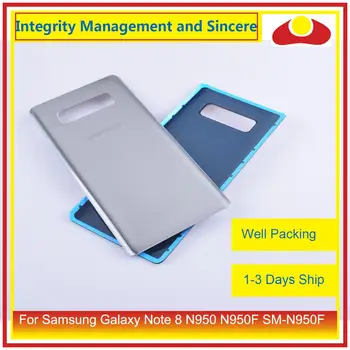 10Pcs/veliko Za Samsung Galaxy Note 8 N950 N950F SM-N950F N9500 Ohišje Baterije Vrata Zadaj Stekla Nazaj Kritje Primera Ohišje Lupino