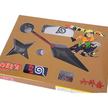 Uchiha Itachi Akatsuki Cosplay Dodatki Set Pokrivala Ogrlica, Prstan Orožje Kunai Anime Naruto Prop