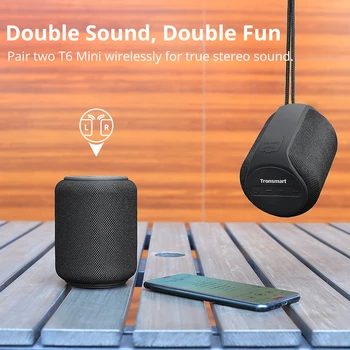 Tronsmart T6 Mini Bluetooth Zvočnik TWS Zvočniki IPX6 Brezžični Prenosni Zvočnik s 360 Stopnja Surround Zvok, Glas Pomočnika