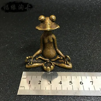 Dosegljivi Kitajski Medenina Vklesan Lovely Frog Lotus Flower Čaj Pet Kadila Vstavite Lepe Majhne Kipi Domače Pisarne Decora