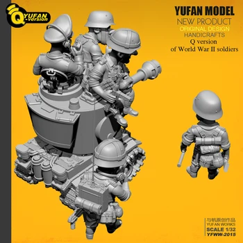 Yufan Model 1/32 Vojak Q različico vojak 6 plus tank nastavite Yfww-