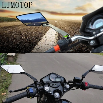 1 Par Motocikel RearView Mirror Krmilo Strani Ogledala, 8, 10 mm Za Kawasaki Z750 Z1000 Z650 Z900 Z800 Z250 Z300 Z400 ž 1000 sx