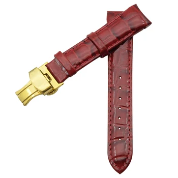 Ukrivljen Koncu Pravega Usnja Watchband za TISSOT 1853 T035 Couturier Watch Pasu Trak Zapestja 18 mm za ženske