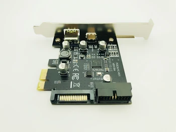 PCI-Express PCI-e, Da USB 3.1 Tip-C Riser Post Kartica PCIe na USB-C 2.4 hitri Polnilec+19PIN Sprednji USB Rudar Širitev vmesniško Kartico
