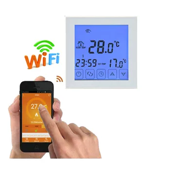 WiFi LCD Zaslon na Dotik Termostat Smart Digitalni Električni HeatingTemperature Krmilnik za Nadzor mobilni telefon