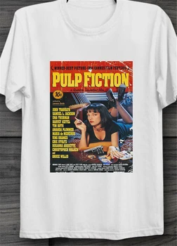 Pulp Fiction Film Kul Retro Vintage Plakat Unisex Majica B264 Homme Plus Velikost Tee Majica