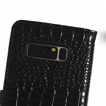 Krokodil Denarnice Ohišje Za Samsung Galaxy A2 A3 A5 A7 A8 J4 Jedro Opomba 5 J1 J2 J5 J7 Ace mini Prime PU Usnje, telefon kritje