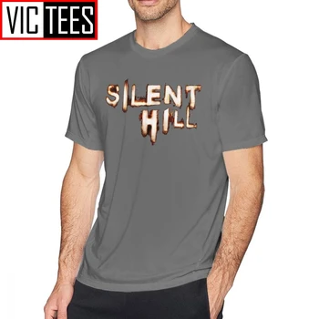 Mens Silent Hill T Srajce SILENT HILL T-Shirt Plaži Oversize Tee Majico Natisnjeno 100 Odstotkov Bombaža Moške Zabava Tshirt
