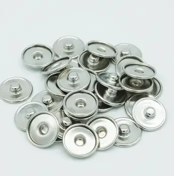 100 kos/veliko 12MM&16MM&18 MM kovinski snap gumbe za klicanje tiskanja stekla snap ali nosorogovo snap gumbi DIY Pribor