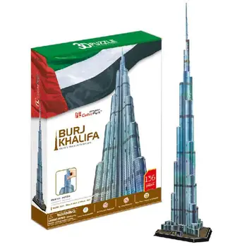 T0416 3D Uganke 1,5 m Dubaj Burj Khalifa Stolp DIY Stavbe Papir Model otroci Ustvarjalno darilo Otroke, Izobraževalne igrače, vroče prodaje