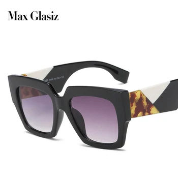Max glasiz Modne blagovne Znamke Oblikovalec Kvadratnih sončna Očala Ženske, Moške, iz Plastičnih Vintage sončna Očala UV400 Odtenki Gafas