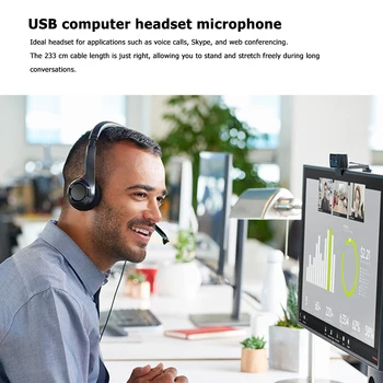 Logitech H390 USB Računalnik Slušalke z Izboljšano Digital Audio in in-line Nadzor z 2.33 M Mikrofon Žice Nadzor