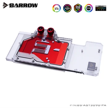 Barrow, Polno zajetje GPU vode blok za VGA ASUS TUF 3090 5V ARGB 3PIN Motherboard AURA SINHRONIZACIJA BS-AST3090-PA