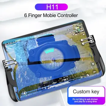 2pc H11 6 Prst Gamepad Krmilnika za PUBG Tablete za Ipad, iPhone igre na Srečo Sprožilec Gumb Ognja, Ključni Cilj Igre Ročaj Palčko