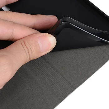 Lesa zrn PU Usnjena torbica Za Xiaomi Mi Opomba 10 Lite Flip Primeru Za Xiaomi Mi Opomba 10 Lite Telefon Primeru Mehke Silikonske Zadnji Pokrovček
