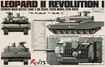 RealTS Tiger Model 1/35 4629 nemški MBT Leopard II Revolucije-I
