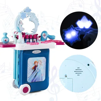 Original Disney otroška Kozmetika Color Box Set Dekleta Hišna Tabela Princesa Ledu Snegu Čudno Družino Igrače DS213
