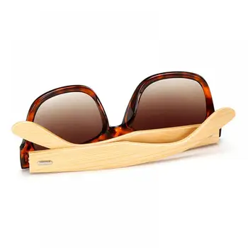 LongKeeper Classic Lesa sončna Očala Ženske Kvadratnih Ogledalo Bambusa Očala za Vožnjo Ženske Očala UV400 Oculos Masculino