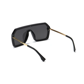 2020 Moda Velikih Kvadratnih Kovinski Okvir Za Očala Ženske Moški Letnik Prevelik Sončna Očala Blagovne Znamke Oblikovalec