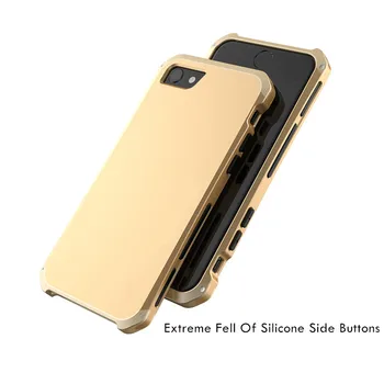 Aluminij Metal Primeru Telefon Za iphone 6 6S 7 8 plus 11 Pro Max X XS MAX XR 5s 5 SE 2020 360 Popolno Zaščito Shockproof Kritje Capa