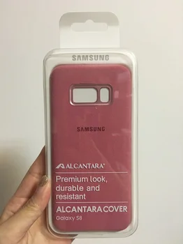 Samsung Original Alcantara Zaščitna Spanja Telefon Pokrovček Za Samsung Galaxy S8+ S8 Plus S8 + S8Plus Spanja Varstvo Primeru Telefon