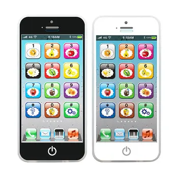 Otrok Izobraževalne Igrače, Mobilni Telefon Music Svetlobo Zaslona na Dotik Učenje Igrače Polnjenje angleški Zgodnje Izobraževanje Stroj