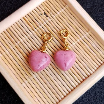 Svoboden kroglice roza Rhodochrosite srce 12 MM obesek za DIY nakit, izdelava FPPJ debelo biseri narave