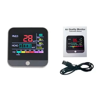 Doma PM2.5 Formaldehida Detektor Kakovosti Zraka Monitor Prahu Senzor, Digitalni LCD Zaslon Onesnaževanja Tester