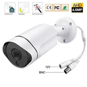 CCTV Varnostni Nadzor HD Night Vision IR IR AHD Fotoaparat ločljivosti 1080P/4MP Full HD Zunanji / Notranji Bullet Fotoaparat za 3,6 mm Objektiv DC 12V