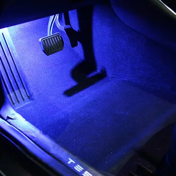 Za Tesla Model X S 3 Led Avto Notranje luči 주변 광 테일 박스 조명 Ultra Svetla Auto Vrata Footwell Trunk Lučka za osvetlitev Okolja Enostavno Plug