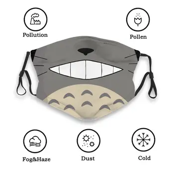 Ghibli Sosed Totoro Otroci Večkratno Uporabo Masko Proti Meglica Dustproof Masko Zaščitni Pokrov Respirator Usta Žarilna