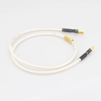 Novo Audiocrast A26 Silver plated QED Hi-fi usb Kabel Visoke Kakovosti 6N OCC Tip A-B DAC Podatkovni USB Kabel
