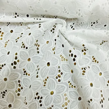 (1yard) bombaž bela sakura tkanine za lady obleko poročno čipke