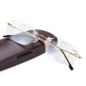 Progresivna Multifokalna Očala Prehod Obravnavi Očala Pol Kovinsko Platišče Moških Očala Daljnovidnost Presbyopia Reade z Box