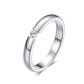 ženski prstani iz nerjavečega jekla kristalov ženska preprosto poslastica zlata prstana ženske modni dodatki obroči 2019 Jekla obljubo nakit