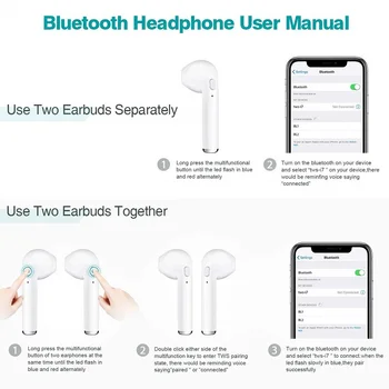 I7s TWS Brezžične Bluetooth Slušalke za OnePlus Eno JBL Glasbe Slušalka Polnjenje Box
