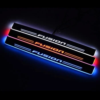 LED Vrata Izvažajo-Plošče za Ford Fusion 2012-2020 Dinamični Predstavitvi Svetlobe Akril Vrata, okenske police Prag Avto Dodatki