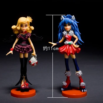 6 kos/set Visoko Kakovostnih Anime Monster punčko Čarovnik PVC figuric Modno Oblečena Model Igrače Za Otroke Darilo