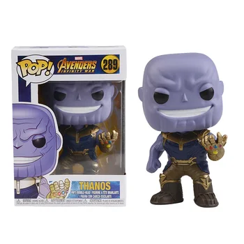 FUNKO POP Marvel Infinity Vojne Thanos #289 Vinil Dejanje Slika brinquedos Zbirka Model igrače za Otroke, Darilo za rojstni dan