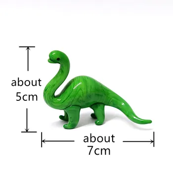 Zelena Miniaturni Stekla Dinozaver Umetnosti Figurice Ornament Srčkan Simulacije Plazilcev Darila Za Otroke Domov Namizno Dekoracijo Dodatki