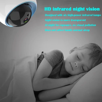 1080P Home Security IP Kamero dvosmerni Audio Brezžična Mini infared Fotoaparat Night Vision CCTV WiFi Kamera Baby Monitor ycc365 APP