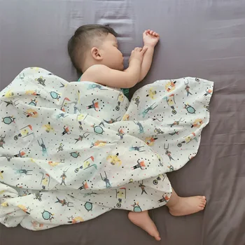 70% bambus+30%bombažno tkanino prešito odejo swaddle zaviti za novorojenčka bolje mehko dojenčki, odeje, posteljnina kopel towel120x120cm