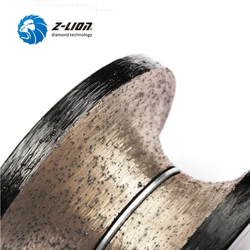 Z-LEV V30 Diamond Usmerjevalnik Bit Polno Bullnose Profiliranje Kolo Mokro Uporabo Za Ročno Orodje Granit, Marmor Brušenje Z Navoj M10